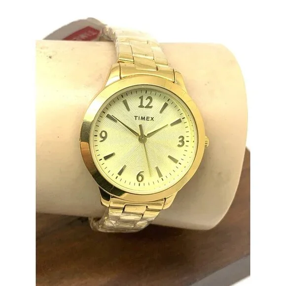 Timex Women's Watch TW2V36000 Quartz Gold Stainless Steel 32mm